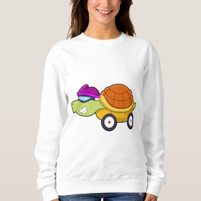 Turtle with Shell as Car Sweatshirt (Front)