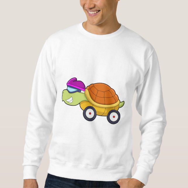 Turtle with Shell as Car Sweatshirt (Front)