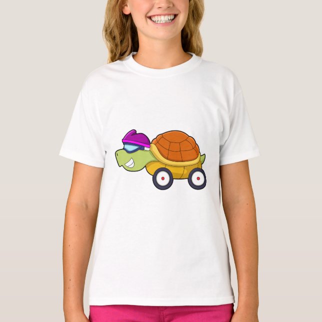 Turtle with Shell as Car T-Shirt (Front)