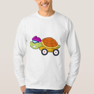 Turtle with Shell as Car T-Shirt
