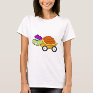 Turtle with Shell as Car T-Shirt