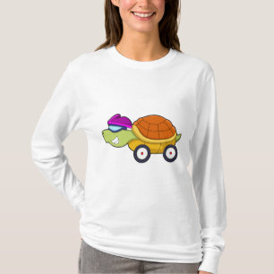 Turtle with Shell as Car T-Shirt