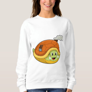Turtle with Shell as House Sweatshirt