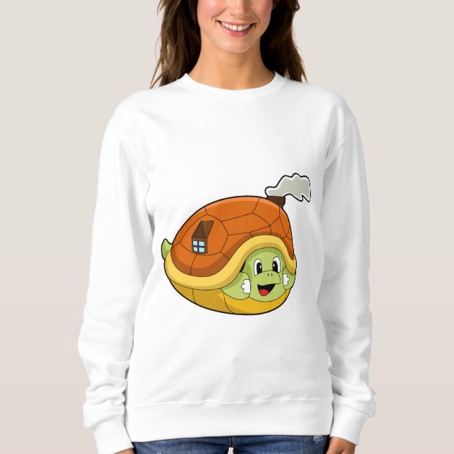 Turtle with Shell as House Sweatshirt (Front)