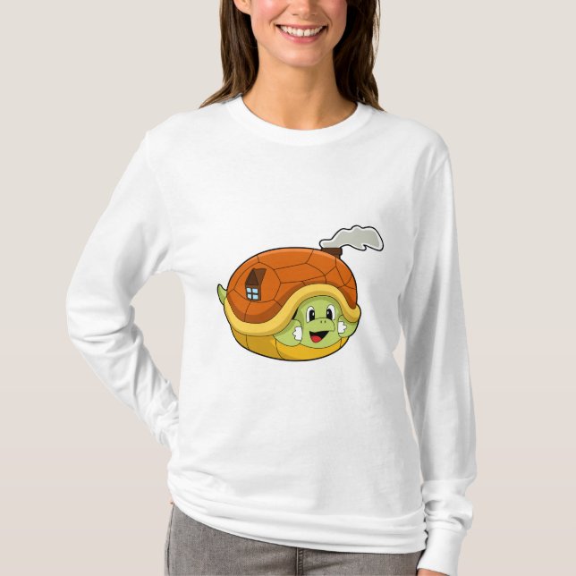 Turtle with Shell as House T-Shirt (Front)
