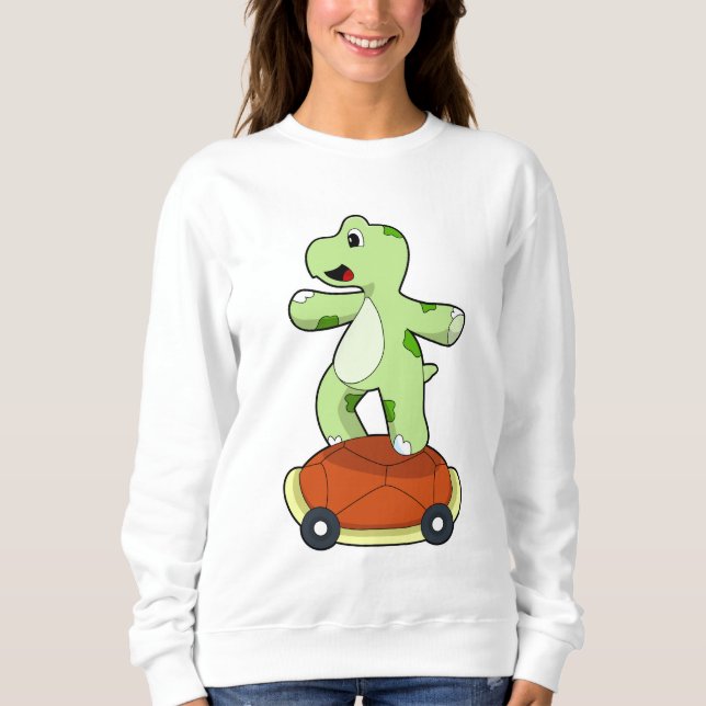 Turtle with Shell as Skateboard Sweatshirt (Front)
