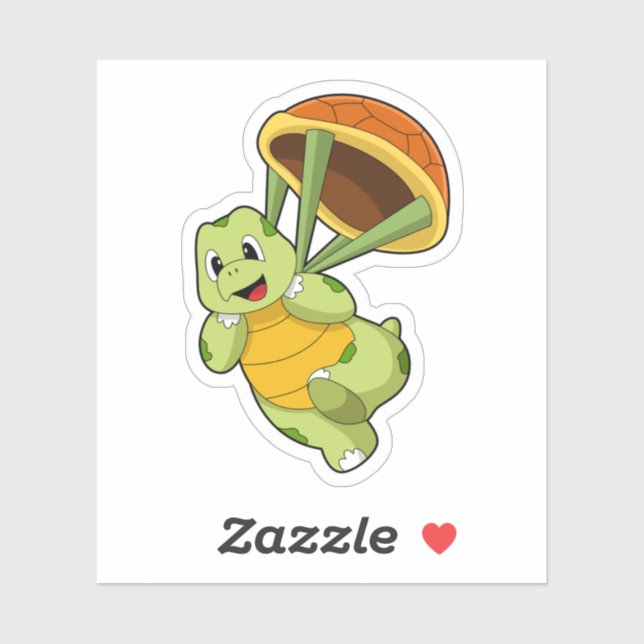 Turtle with Shell as Skydiver (Sheet)
