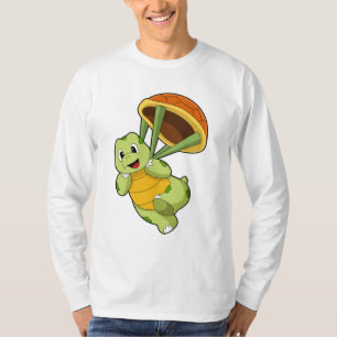 Turtle with Shell as Skydiver T-Shirt