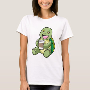 Turtle with Shell & Coffee to go T-Shirt