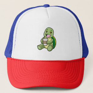 Turtle with Shell & Coffee to go Trucker Hat