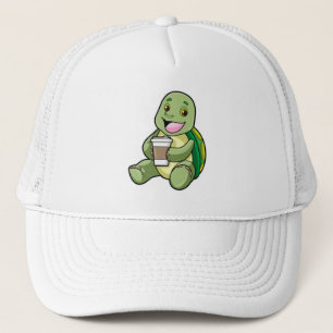 Turtle with Shell & Coffee to go Trucker Hat