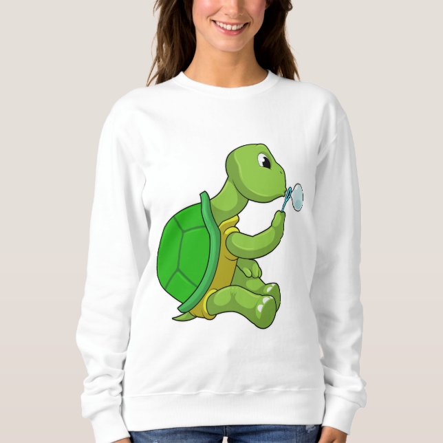 Turtle with Soap bubbles Sweatshirt (Front)