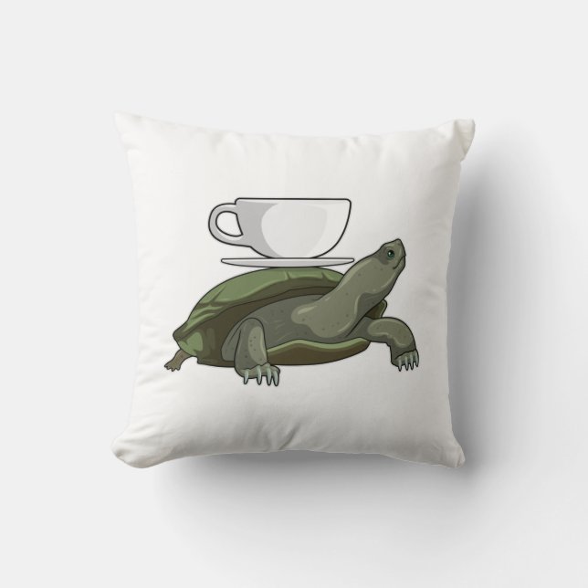 Turtle with Teacup Cushion (Front)