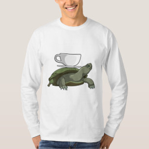 Turtle with Teacup T-Shirt