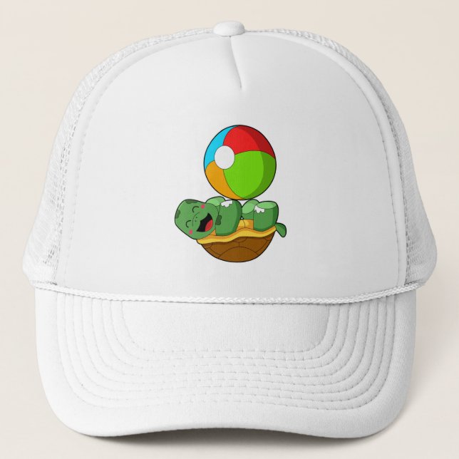 Turtle with Water polo Trucker Hat (Front)