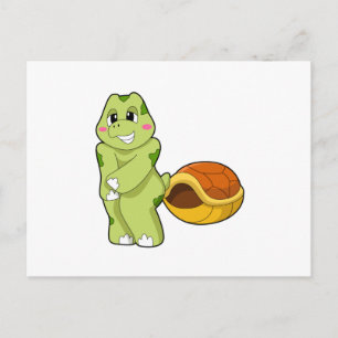 Turtle without Shell Shy.PNG Postcard