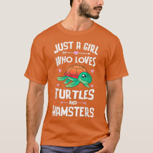 Turtles And Hamsters Cute Shirt Girls Women