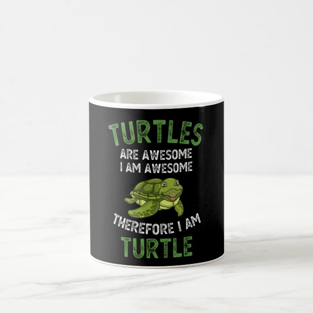 Turtles Are Awesome Funny Turtle Lover Gift Coffee Mug (Center)