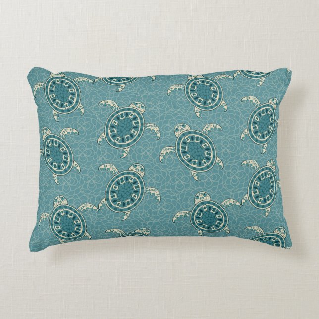 turtles background decorative cushion (Front)