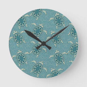 turtles background round clock