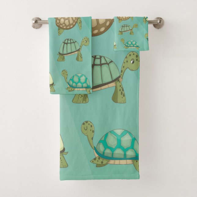 Turtles Bath Towel Set (Insitu)