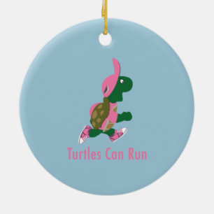 Turtles Can Run Ceramic Tree Decoration