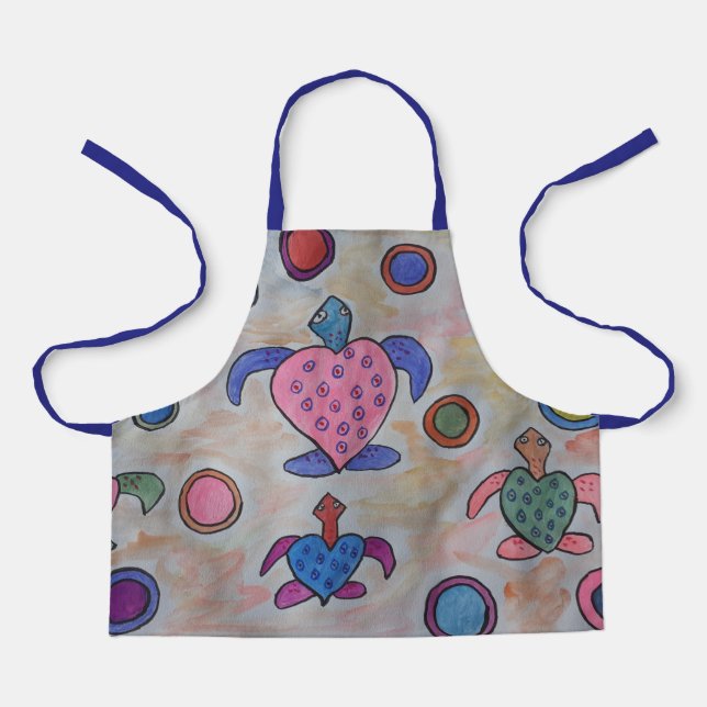 Turtles & Circles Apron (Front)