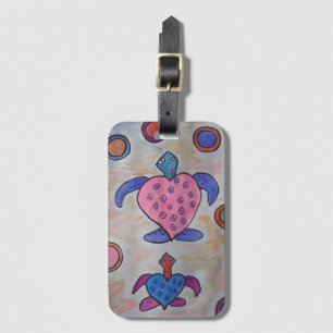 Turtles & Circles Luggage Tag