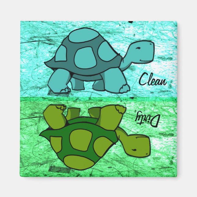 Turtles Clean / Dirty Magnet (Front)