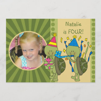Turtles Customised Kids Birthday Invitation