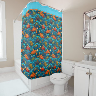 Turtles Everywhere Shower Curtain
