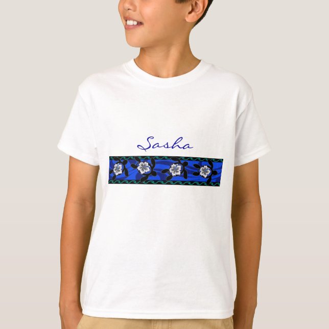 turtles & hibiscus T-Shirt (Front)