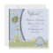 Turtles in Blue and Green Baby Shower Invitation