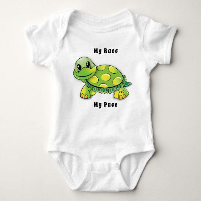 Turtle's Pace Baby Bodysuit (Front)