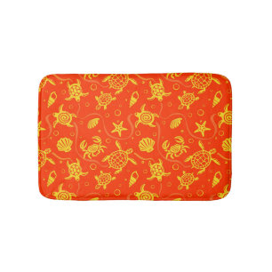 Turtles Pattern Bath Mat
