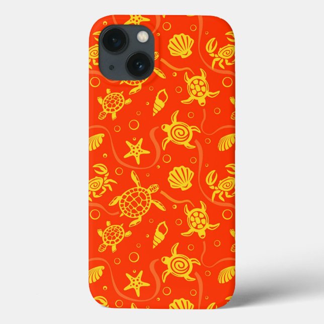 Turtles Pattern Case-Mate iPhone Case (Back)