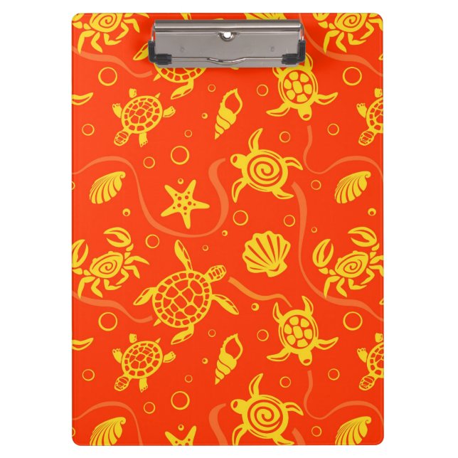 Turtles Pattern Clipboard (Front)