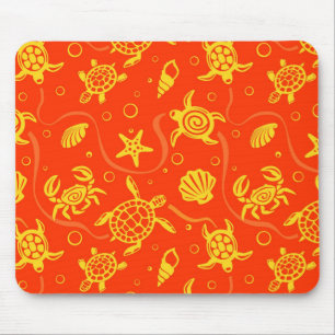 Turtles Pattern Mouse Pad