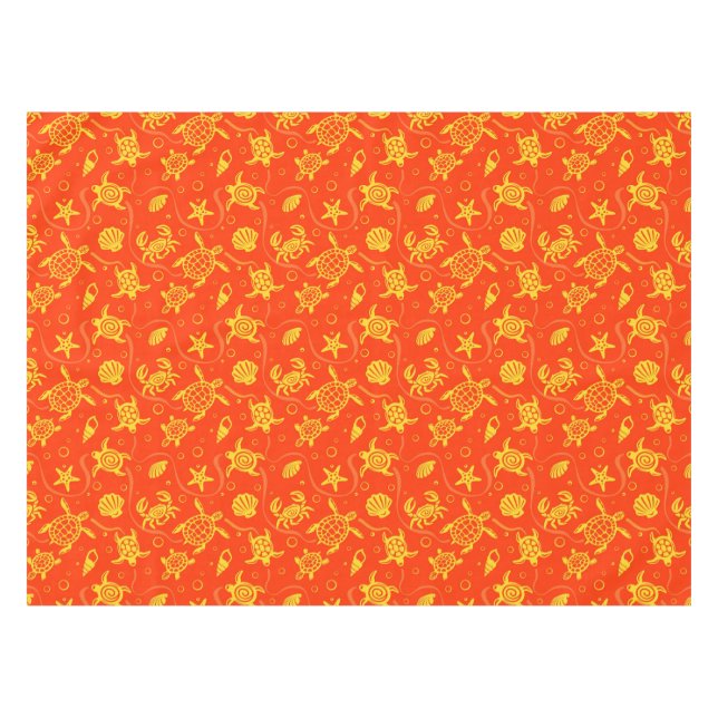 Turtles Pattern Tablecloth (Front (Horizontal))