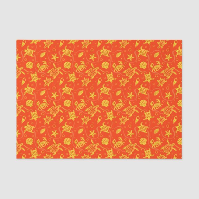 Turtles Pattern Tissue Paper (Front)