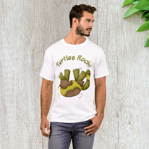 Turtles Rock Cute Turtle Cartoon T-Shirt