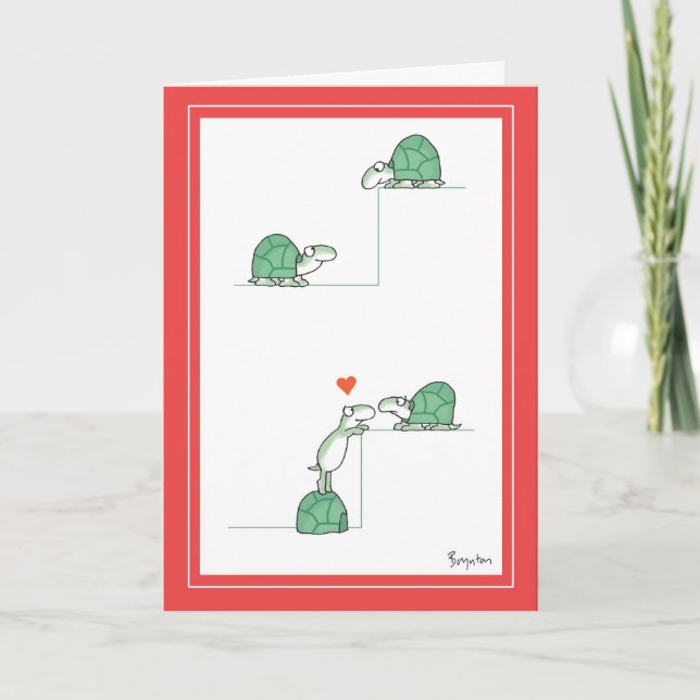 TURTLES Valentines by Boynton Holiday Card (Front)
