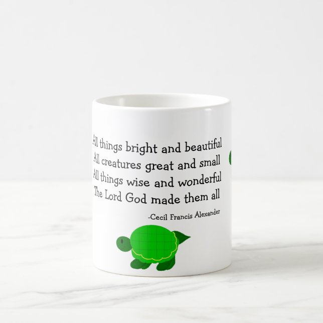 Turtles with Inspirational Quote Coffee Mug (Center)