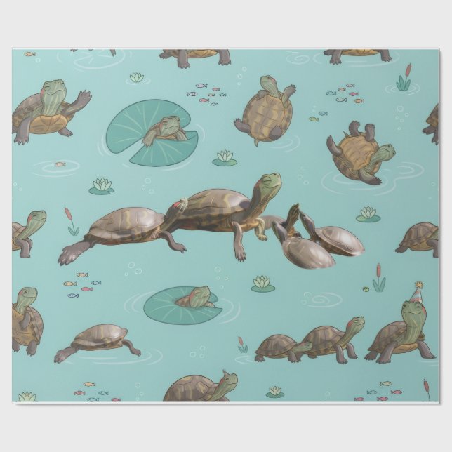 Turtles Wrapping Paper (Flat)