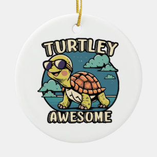 Turtley Awesome Ceramic Tree Decoration