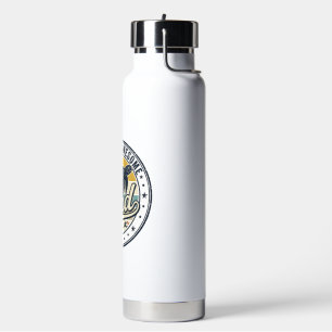 Turtley Awesome Dad Vintage Turtle Shirt Design_1 Water Bottle