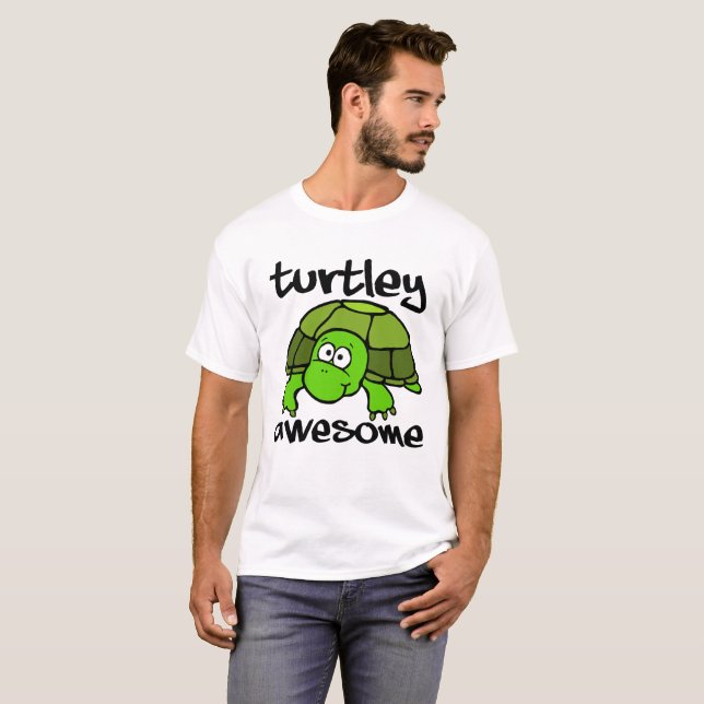 Turtley Awesome Funny Tshirt (Front Full)