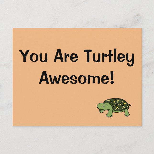 Turtley Awesome Postcard (Front)