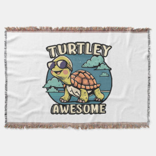 Turtley Awesome Throw Blanket