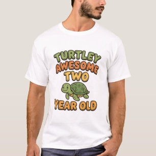 Turtley Awesome Two Year Old Turtle Birthday Desig T-Shirt